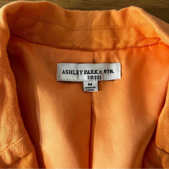 Ashley Park x RTR Linen Blend Blazer jacket orange - M - Picture 12 of 13